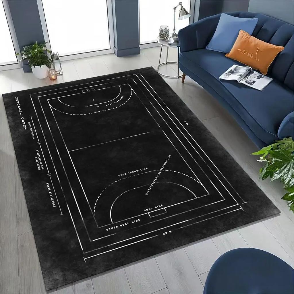 Soccer Stadium Area Rug Football Field Sports Design Football Field Rug Kids Sports Room Decor American Carpet Home Decoration