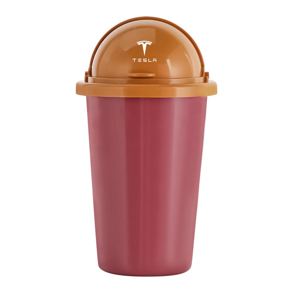 Car Trash Can Side Door Seat Back Hanging Trash Storage Bin For Tesla Model 3 Cybertruck Coil Model S X Model Y Roadster SpaceX