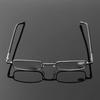 Vintage Eye Protection Reading Glasses Ultralight Metal Presbyopic Eyewear Square Hyperopia Eyeglasses for Men Women +1.0 +4.0