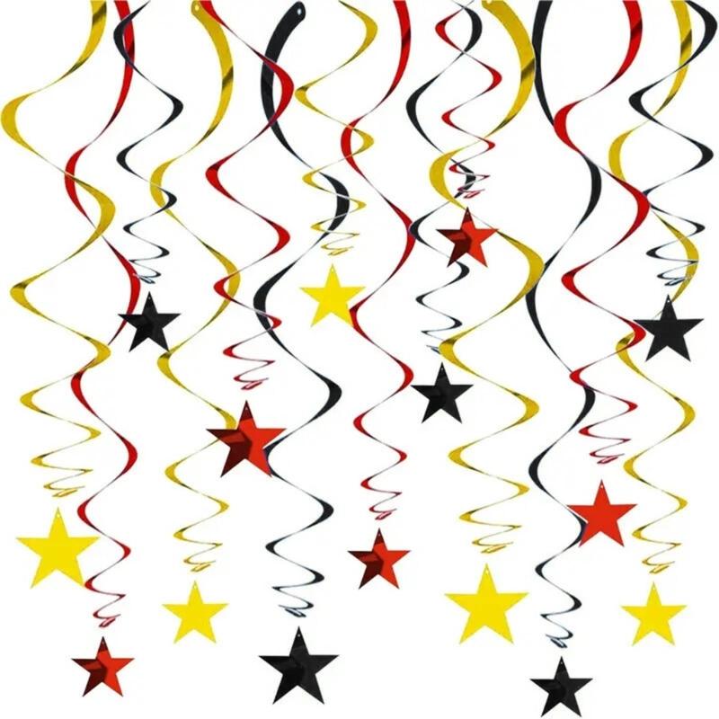 30pcs Elegant Star Hanging Swirls For Festival And Parties Decorations Designed For Easy Installation And Stable Use