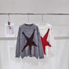 European High-Quality Star & Moon Mohair Knit Sweater - Loose, Versatile, and Stylish