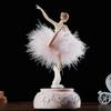 Carillon da Ballerina Ragazza Danzante Lago dei Cigni Giostra Con Piuma Per Regalo di Compleanno