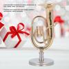 Akozon Miniature Tuba Model Instrument - Brass Gold Plated Euphonium MiniTuba Model Accessory - Gift for Music Lovers