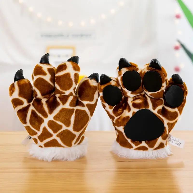 Tiger Beautiful Appendage Claws Giraffe Plushie Figure White Tiger Hair Band Gloves Show Props Gloves Level Zoo Present