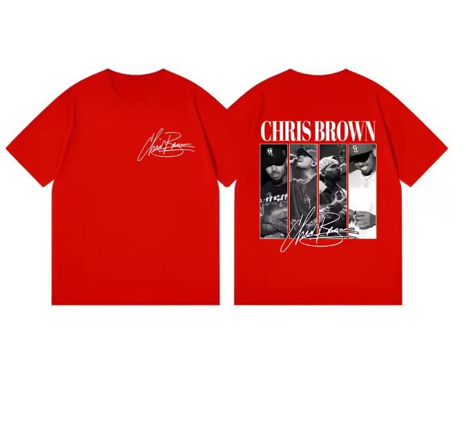 Chris Brown Eclipse Tour 2026 TShirts Unisex Unisex Hip Hop Vintage Short Sleeve T Shirts Summer Fashion Casual Oversized TShirt