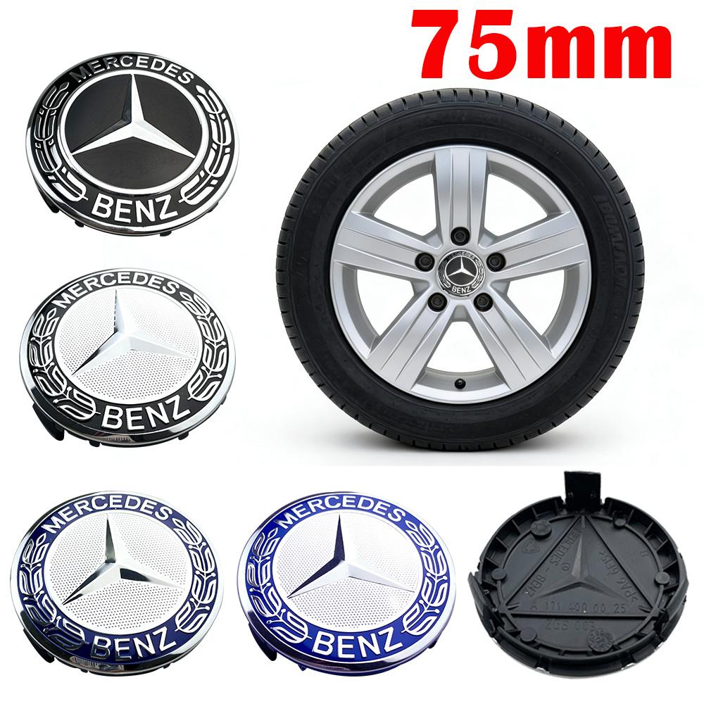 Hot For Mercedes Benz 4pcs 75MM Car Wheel Center Hub Caps Covers A B C S Class AMG GLA CLA GLC W176 W221 W204 W205 Accessories