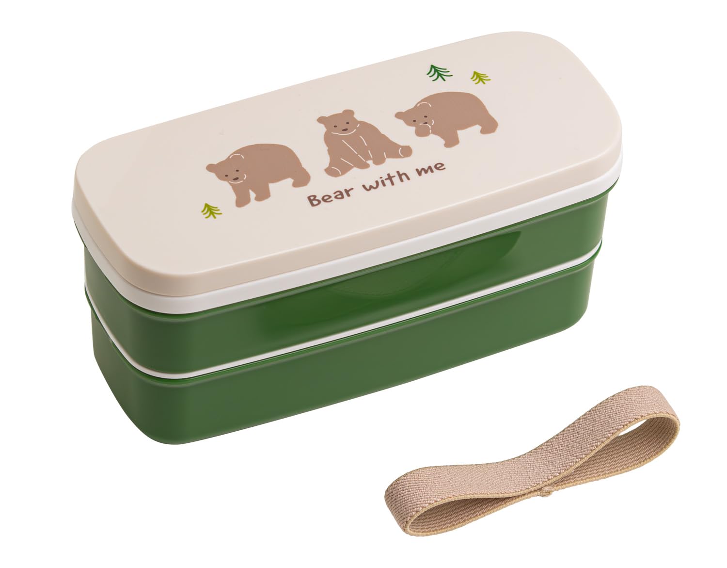 

OSK Lunch Box Light Pink Two-Tier (with Divider), Bear, PW-28K, (Top 340ml, Bottom 300ml)