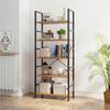 5 Tier Bookshelf, Standing Shelf, Bookcase Shelf Storage Organizer, Industrial Book Shelves For Home Office, Living Room, Kitche
