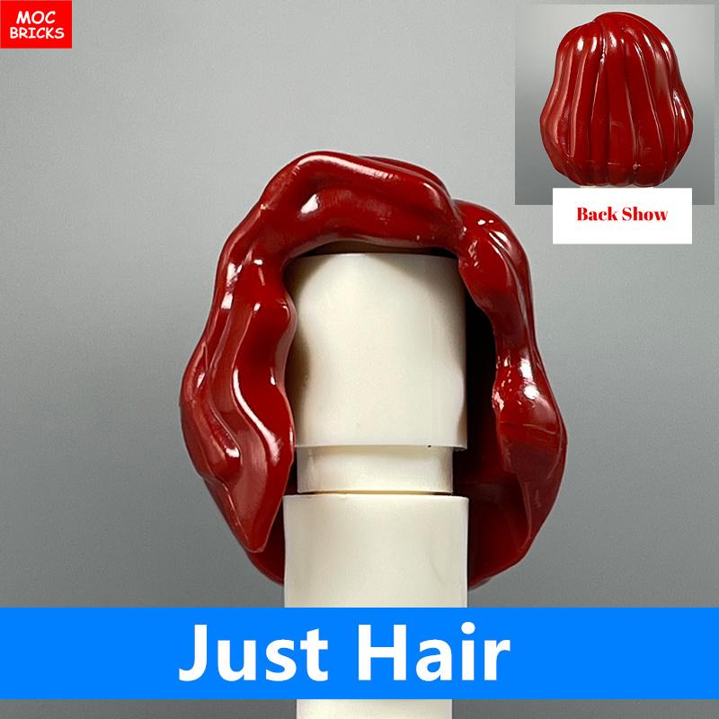 10pcs MOC Bricks 1014 1025 4cm Figure Female Women Hairs Assembled Particles Building Blocks Accessories Kids Toys Plastic Dolls