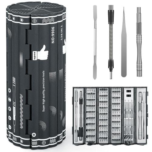 

VMAN Precision Screwdriver Set, 128-in-1 Magnetic Screwdriver Set with S2 Alloy Steel, Flathead Screwdriver, Phillips Screwdriver, 5-Star Screwdriver,
