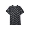 T-shirt ras du cou à imprimé intégral pour homme, noir, DX0871-060