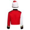 Boys Marching Band Uniform Stand Collar Long Sleeve Sequins Patchwork Color Block Design Epaulets Buttons Hat Set