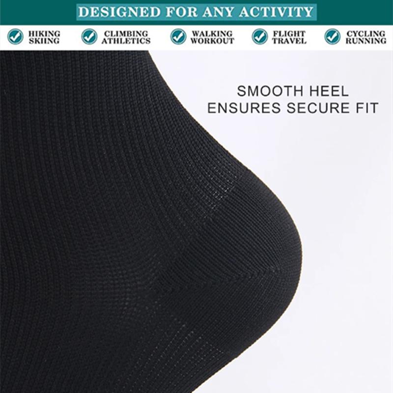 Krampfadern Kompressionssocken Passend für Golf Rugby Laufen Wandern Sport für Anti-Müdigkeit Fahren Reisen Flug Frauen Männer Socken