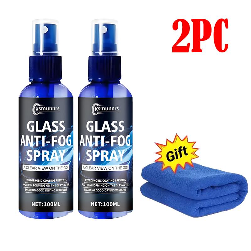 Long-lasting anti-fog spray, suitable for car glass and helmets, windshield and car window defogging agent, improve the clarity