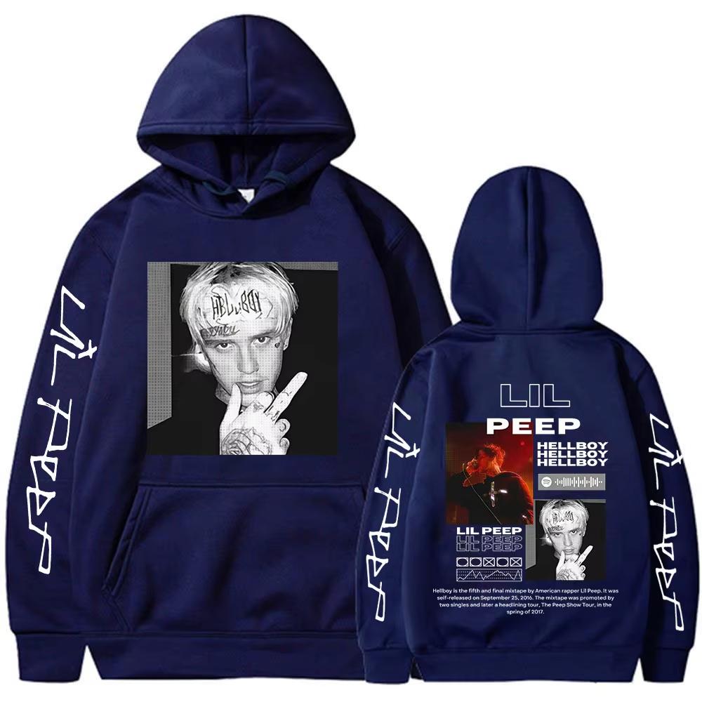Rapper Lil Peep Mikiny Hellboy Crybaby Grafické Mikiny Pánské Dámské Oblečení Estetické Oversized Ležérní Svetry