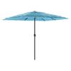 Blue Sun Umbrella with Steel Pole 248 X 248 X 248 Cm
