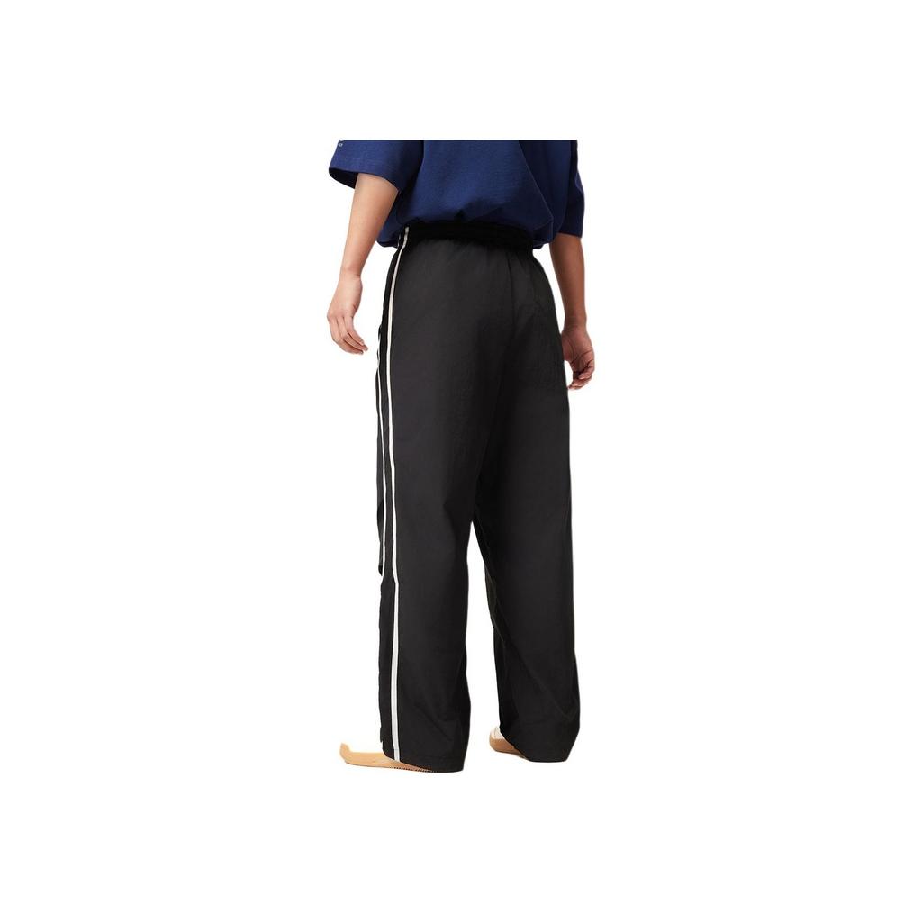 Li-Ning Sports Lifestyle Series Color Block Mid-Rise Comfortable Breathable Versatile Straight Leg Casual Pants Men bottoms Black AYKV479-1