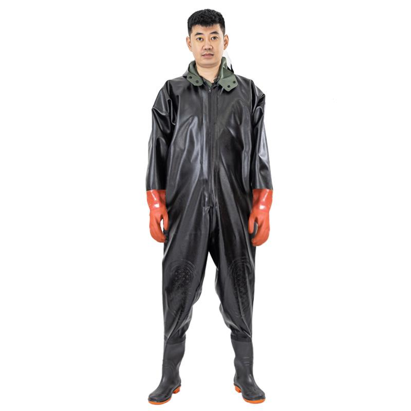 Thickened Waterproof Full-Body Waders: Fishing, Rain, and Lotus Root Digging Suit