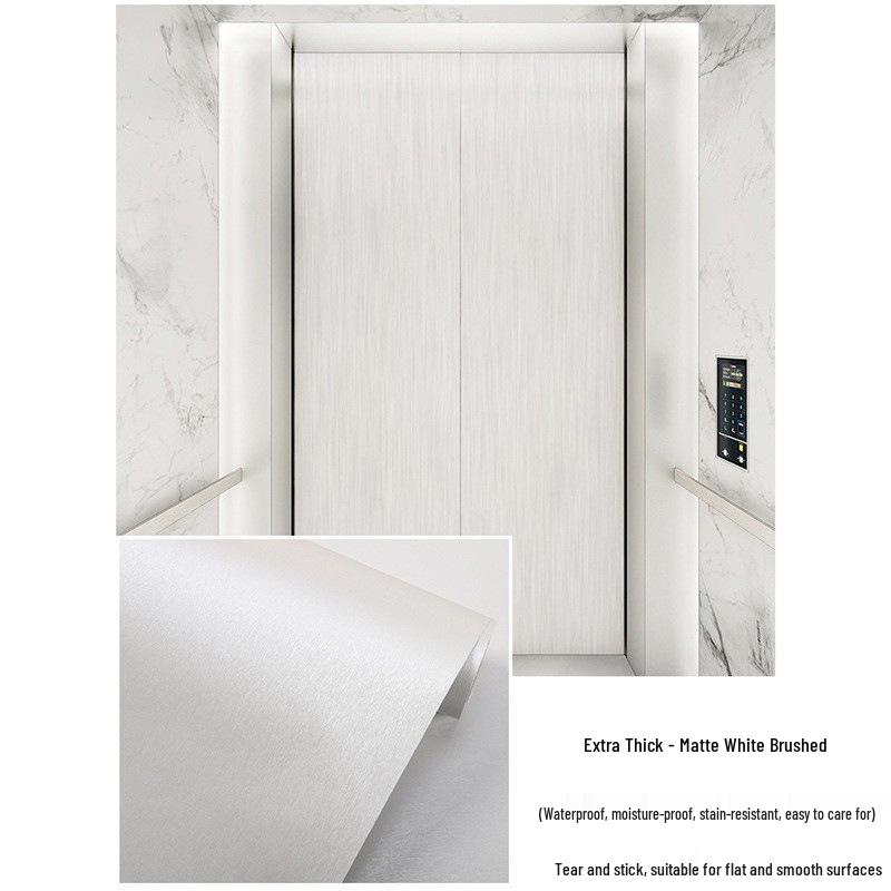 Brushed Silver Self-Adhesive Sticker for Appliance Renovation & Decoration