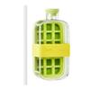 Ice Tray Water Bottle 2 In 1 Leakproof 800ml Ice Cube Maker For Freezer 18 Grids with Push Button Release Easy Clean