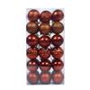 Christmas Ball Ornaments 36 Pcs Christmas Tree Decorations Set 2.4in Shatterproof Plain Color Plastic Balls for Holiday