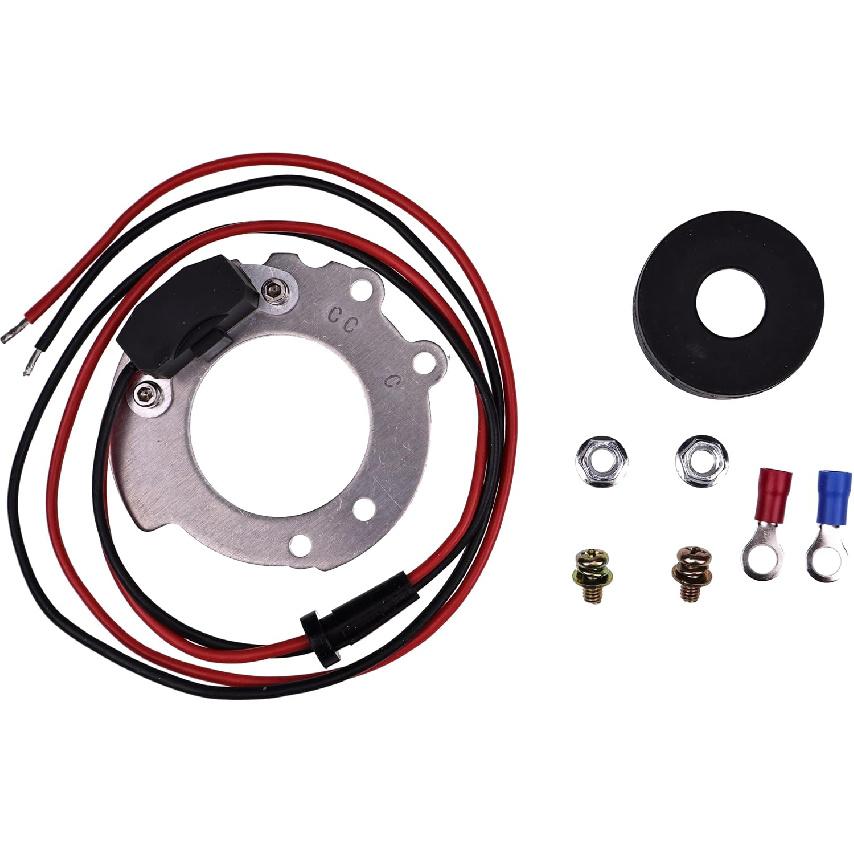 Ignitor Conversion Kit 1244A Compatible with Ford Tractors 8N 4 Cylinder Series 500 To 900 Series 12V, Points To Electronic Ignitor