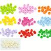 300PCS Round 1x1 with Flower Building Blocks 5 Petals Brick Particle Educational Toys Birthday Kid Gift