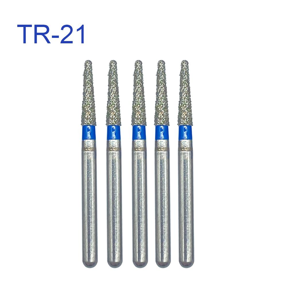 Dental Drills Fg Dia 1.6Mm 5Pcs/Pack High Speed Handpiece Diamond Bur All Series Teeth Whitening Dentistry Materials Supply