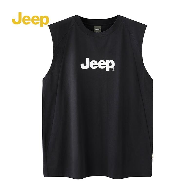 JEEP Men s Outdoor Sport Sleeveless T-Shirt 2XL чёрный