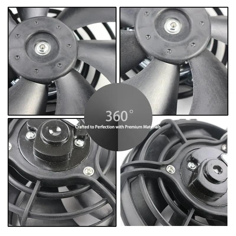 LINGQI RACING Electric Radiator Cooling Fan Engine Electric Radiators for 150cc-250cc 4 Wheeler ATV Quad Go Kart Buggy Bike