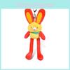 Originality Ethnic Jinnew Style Rabbit Plush Keychain Pendant With Movable Ears