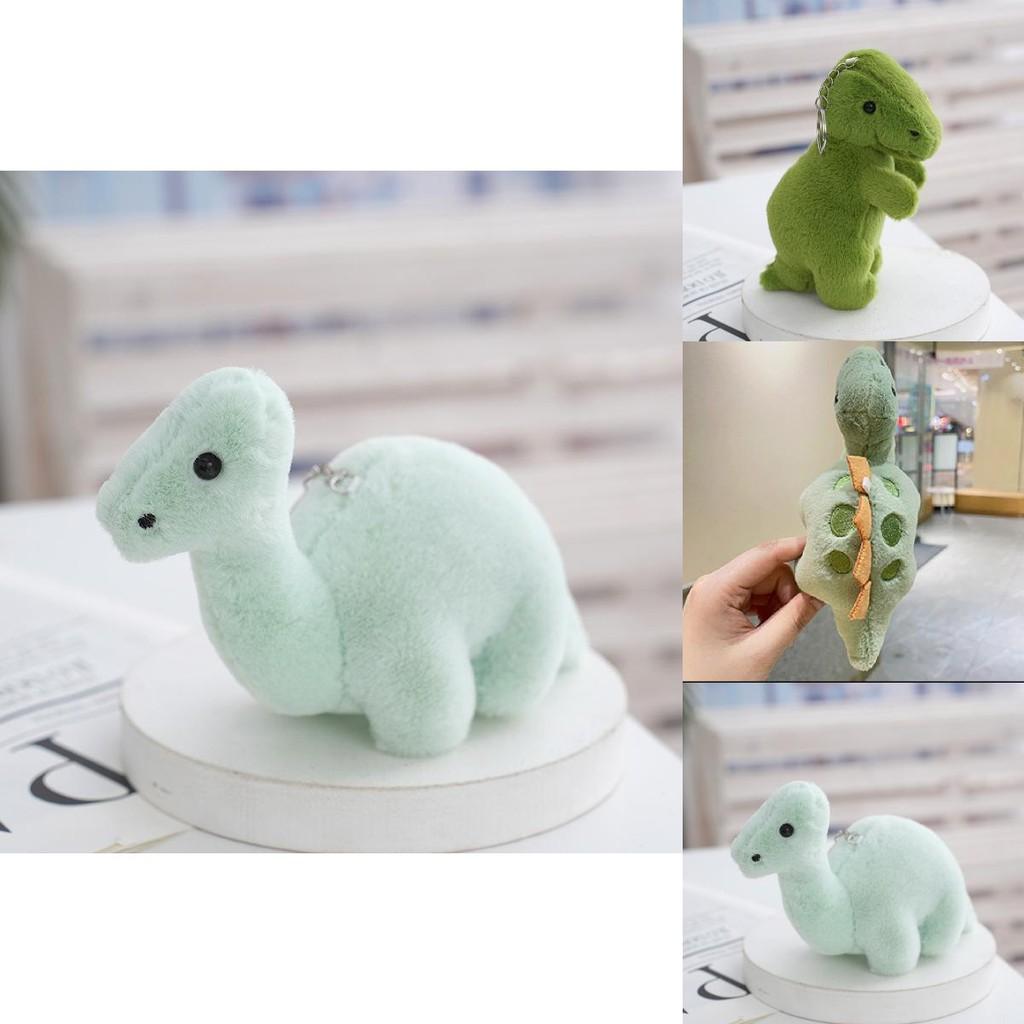 Adorable 2024 Dinosaur Plush Keychain Cute Pp Cotton Bag Car Chain Decoration