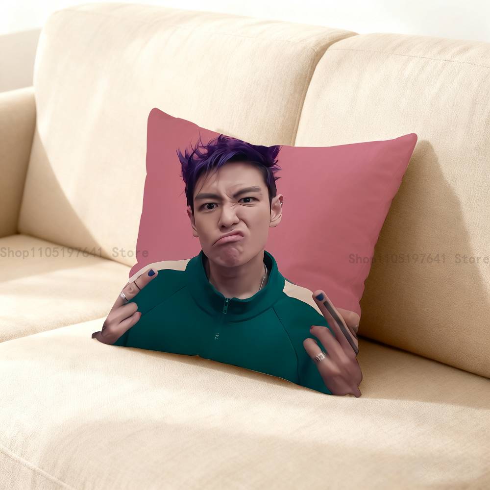 T-Top C-Choi S-Seung Hyun Anime Celebrity Merchandise All-Match Printed Pillow Case Sofa Car Office Room Decoration Protector