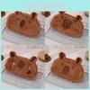 Capybara Plush Pencil Case With Large Capacity And Cute Cartoon Design For Kids And Teens