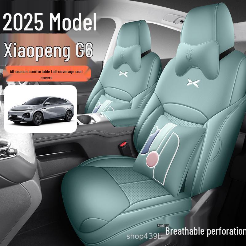 Xpeng G6 All-Season Breathable Seat Cover Protector (Universal Fit) Standard Deep Space Gray [Full Package]
