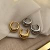 Premium Cold Wind Earrings 20 Tide Ear Buckles Simple Earrings Niche Design Premium Metal Earrings