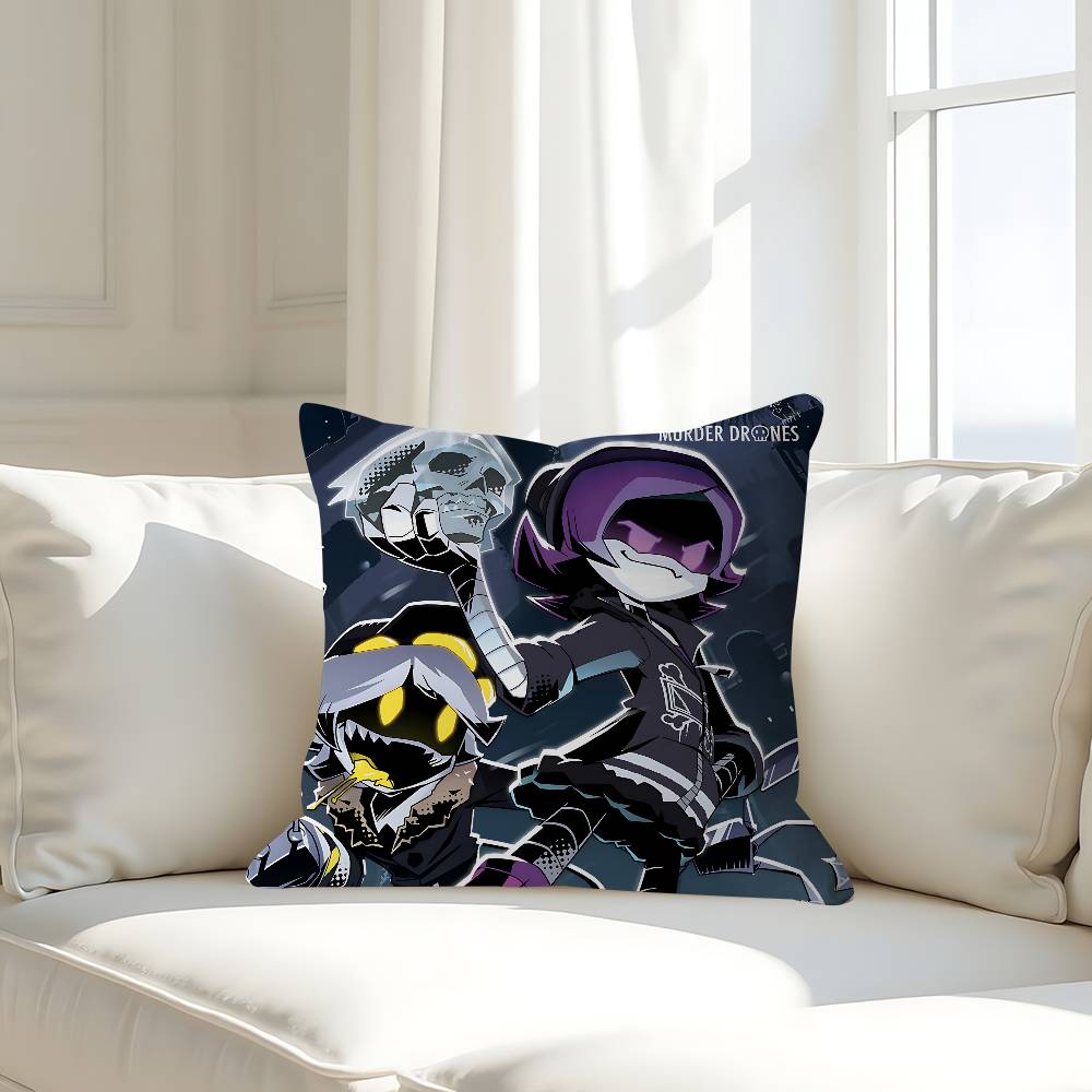 Anime Murder Drones Povlak na polštář Odnímatelný Pratelný Potah na polštář – Celoroční Měkké Lněné