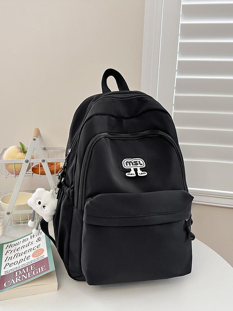 Schoolbag Japanese Simple Ins Niche Schoolbag Girls, Junior High School High School College Students Backpack Light Commuter Travel Backpack