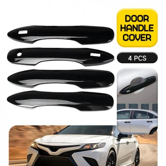 4x Gloss Black Door Handle Cover Trim for - Toyota Avalon 17-22 Prius EV