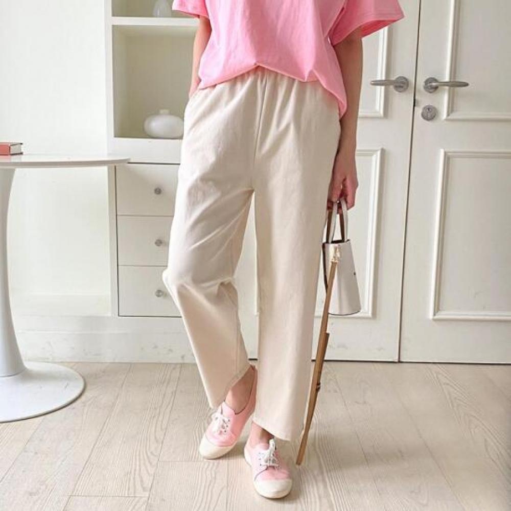 New Arrivals Open Run Women Opoli Cotton Casual Cute Minimal Dress Pants