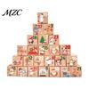 Square Cardboard Treat Boxes 24 Pcs DIY Christmas Advent Calendar Boxes, Days Countdown Gift Box, Blind Box Empty Number to Fill for Adults,