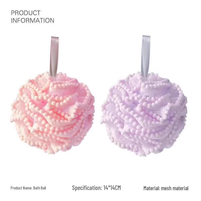 High-End, Durable and Soft Exfoliating Bath Ball for Men and Women – Large Size for Luxurious Bubbles