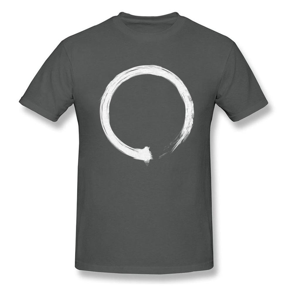 ZheXiong TEE Zen Enso Wit T-shirt Voor Mannen Zwart T-shirt Minimalistisch T-shirt Hoge Kwaliteit Katoenen Kleding Op Maat Chinese Stijl Tops T-shirts XL XL