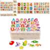 Premium Quality Wooden Animal Letter Puzzle For Early Learning Baby Kids Educational Toys