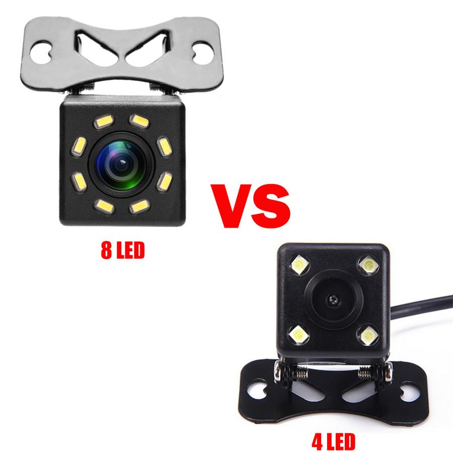 Car Rear View Camera  Backup Parking Camera 8 LED Night Vision Waterproof 170 Wide Angle Color Image reversing 12V