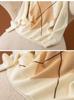 2024 Autumn Women's High Neck Diamond Pattern Wool Sweater - Stylish Versatile Knit Top