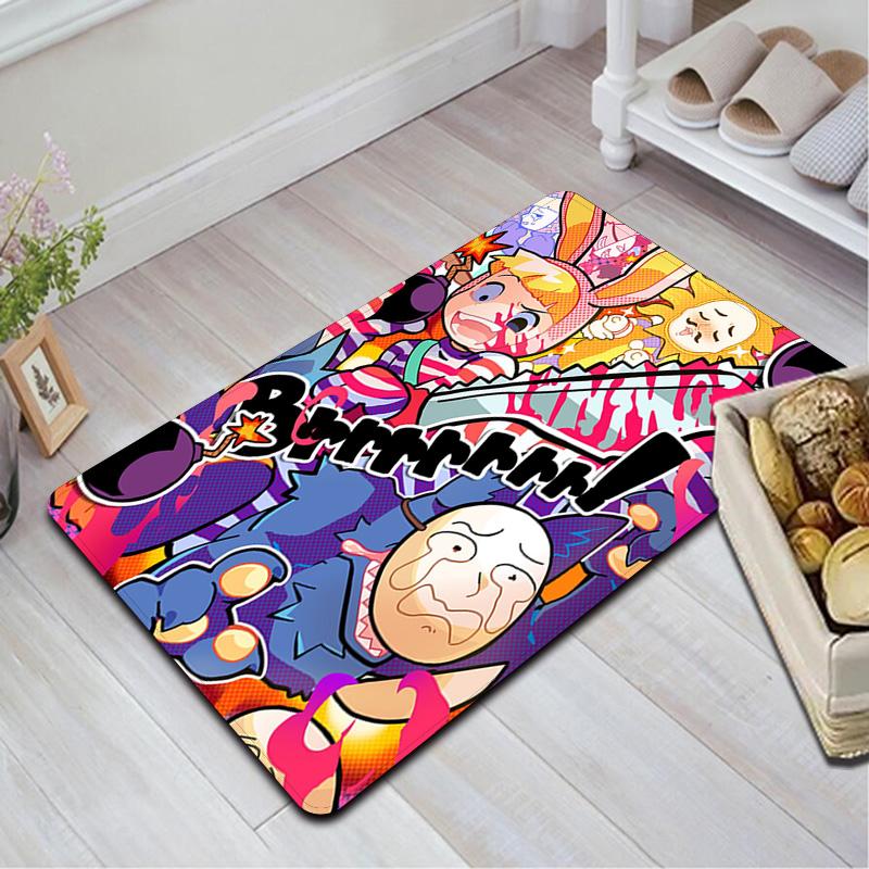 Popee the Performer-Inspired Fashion Design Rug Floor Mat for Living Room or Bedroom Soft and Comfortable Carpet a Gift for Birthday and Holiday.