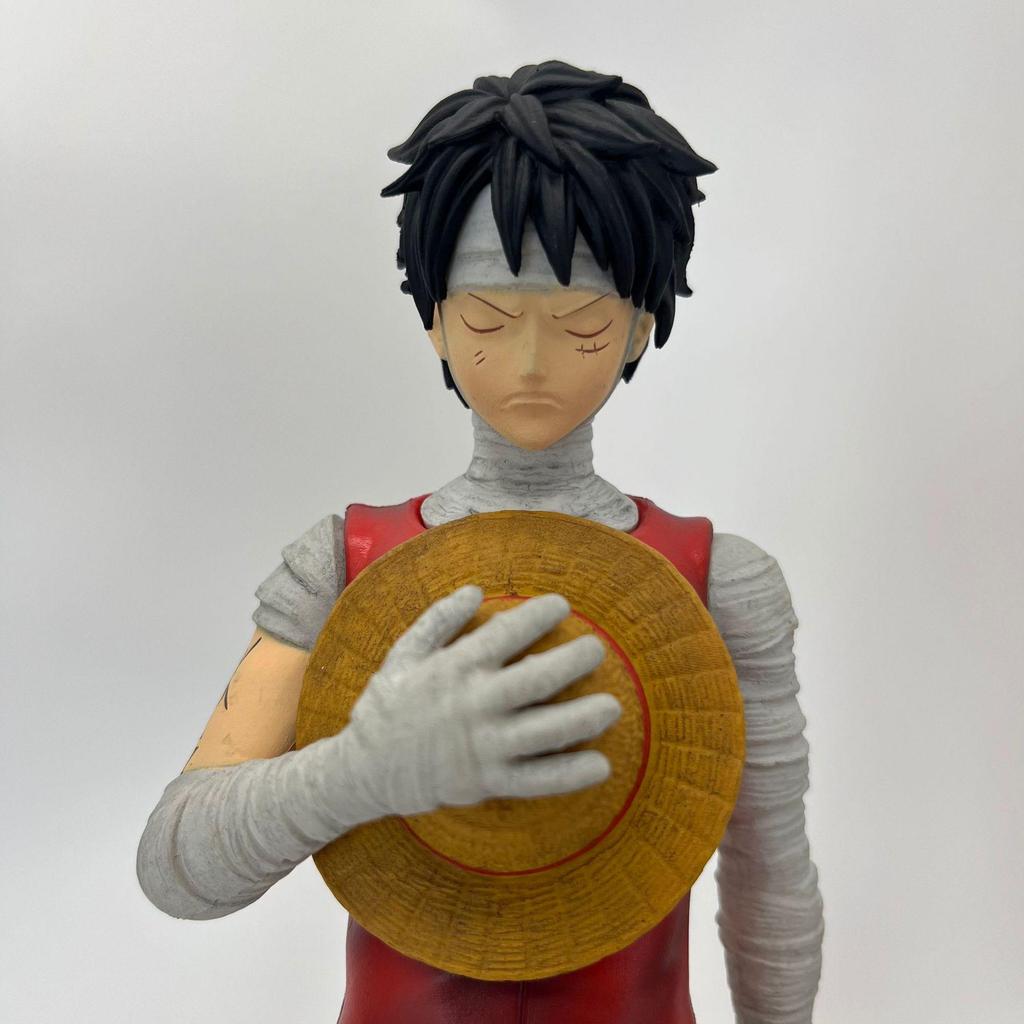 One Piece Scene: Injured Zoro & Bandaged Luffy Skypiea Sanji Figure Ornament.