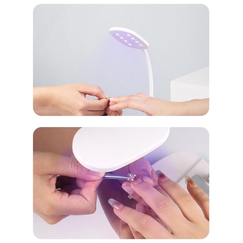 Quick Drying 12W Corded Nail Dryer Lamp Easy Use ABS Plastic Lightweight Safe For Beginners And Professionals Use