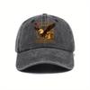 Hot-selling American Anniversary Fashion Denim Baseball Cap Female Retro Printed Soft Top Cap Male
